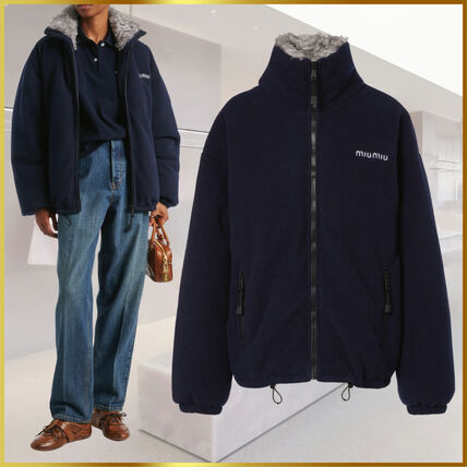 ネイビー（紺）系 MiuMiu(ミュウミュウ) フリースジャケット