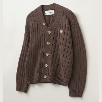 韓国ファッション ブラウン（茶色）系 SATUR(セター) カーディガン