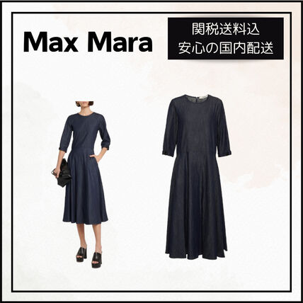 ネイビー（紺）系 Max Mara(マックスマーラ) ワンピース(レディース