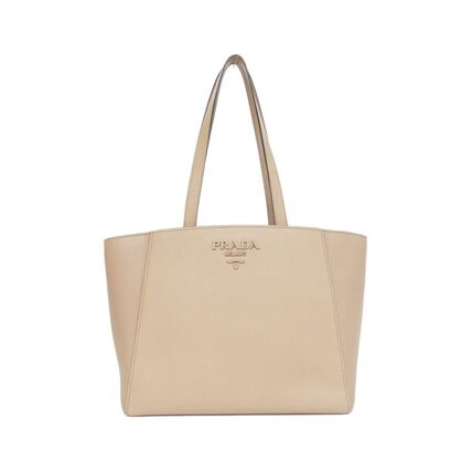 極美品✨プラダ サフィアーノキュイール ハンドバッグ ベージュ 1BG887