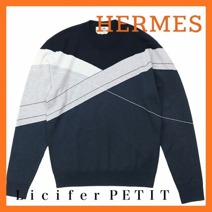 ハーフジップ L HERMES(エルメス) ニット・セーター(メンズ
