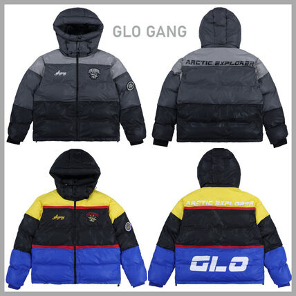 マルチカラー Glo Gang(グローギャング) ダウンジャケット(メンズ