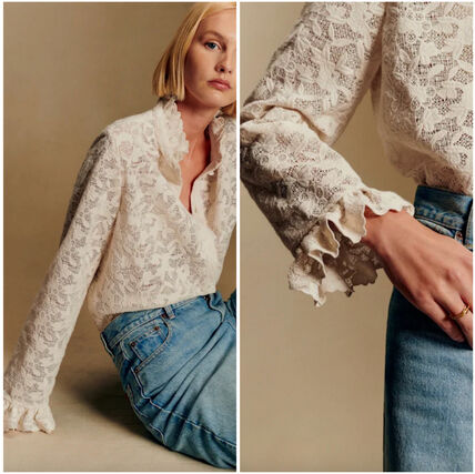 ホワイト（白）系 SEZANE(セザンヌ) ブラウス・シャツ(レディース