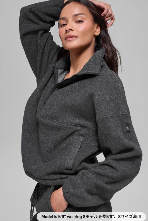 日本未入荷】alo Yoga☆Polar Fleece Retreat Cover Up (ALO Yoga