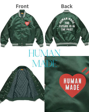 グリーン（緑）系 HUMAN MADE(ヒューマンメイド) スタジャン(メンズ