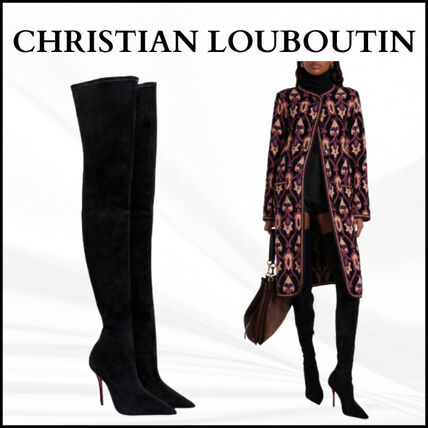 スエード Christian Louboutin(クリスチャンルブタン) ロングブーツ