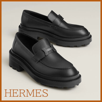 厚底 HERMES(エルメス) ローファー・オックスフォード(レディース