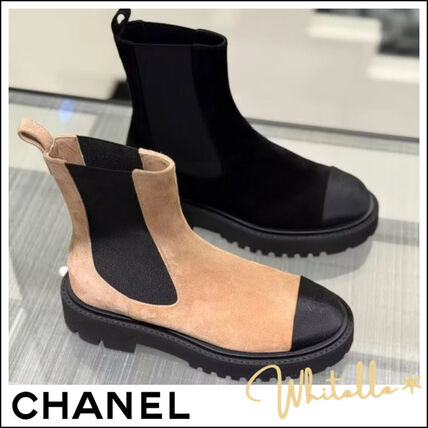 スエード CHANEL(シャネル) ブーツ(レディース) - ブランド通販のBUYMA