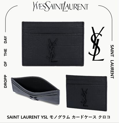 クロコダイル Saint Laurent(サンローラン) カードケース・名刺入れ