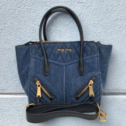 デニム MiuMiu(ミュウミュウ) バッグ・カバン(レディース) - ブランド