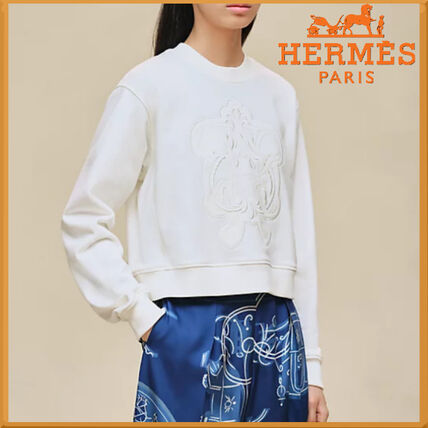ホワイト（白）系 HERMES(エルメス) スウェット・トレーナー