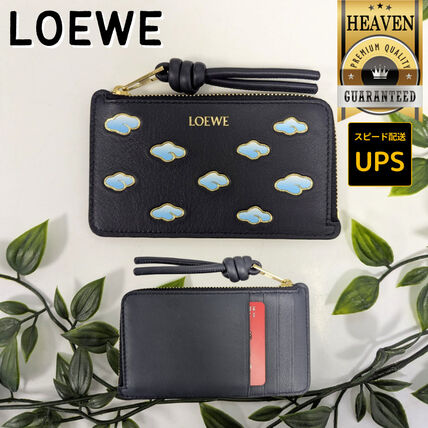 ネイビー（紺）系 LOEWE(ロエベ) カードケース・名刺入れ(レディース