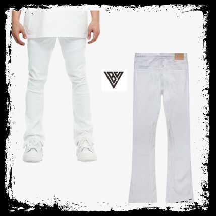 ホワイト（白）系 VALABASAS(ヴァラバサス) デニム・ジーパン(メンズ