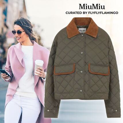 キルティングジャケット MiuMiu(ミュウミュウ) アウター(レディース