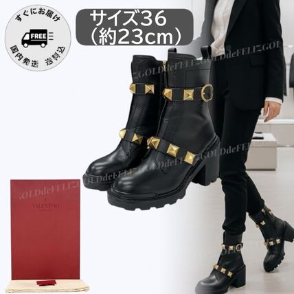 スタッズ VALENTINO(ヴァレンティノ) ブーツ(レディース) - ブランド