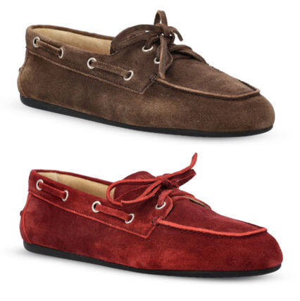 レッド（赤）系 MiuMiu(ミュウミュウ) ローファー・オックスフォード