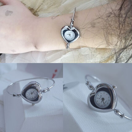 シルバー（銀色）系 eeespace(イースペース) デジタル腕時計