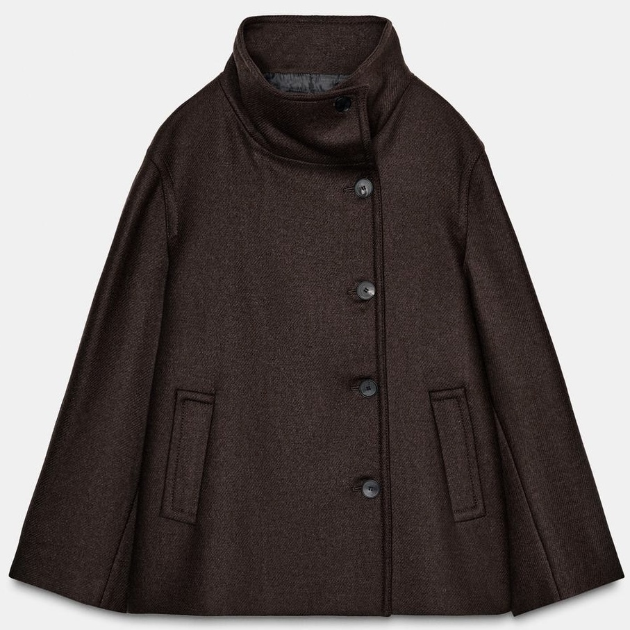 NEWアイテム☆】*ZARA* ザラ ハイネックウールショートコート (ZARA