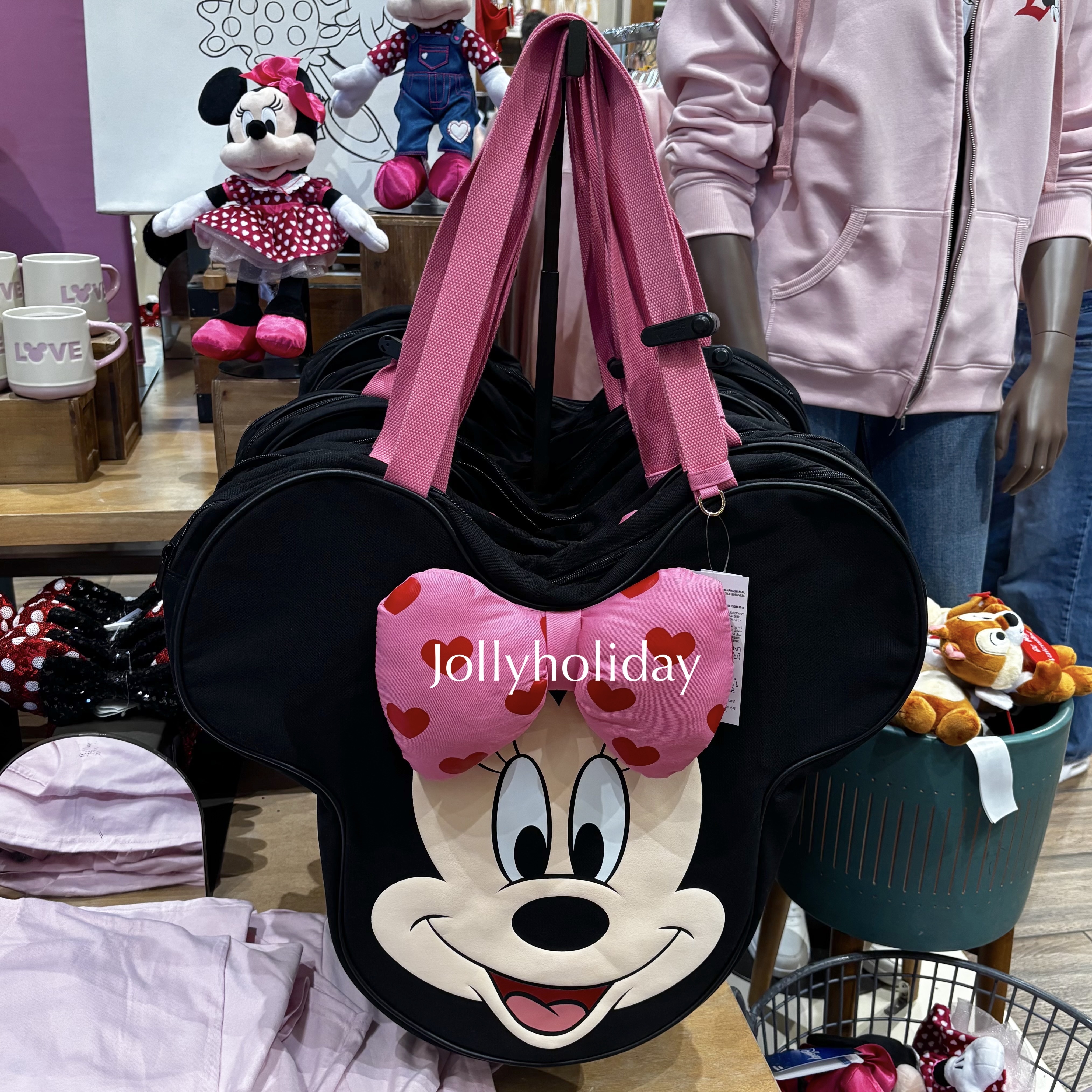 ☆US Disney Store☆ミニー 顔型トートバッグ バレンタイン (Disney