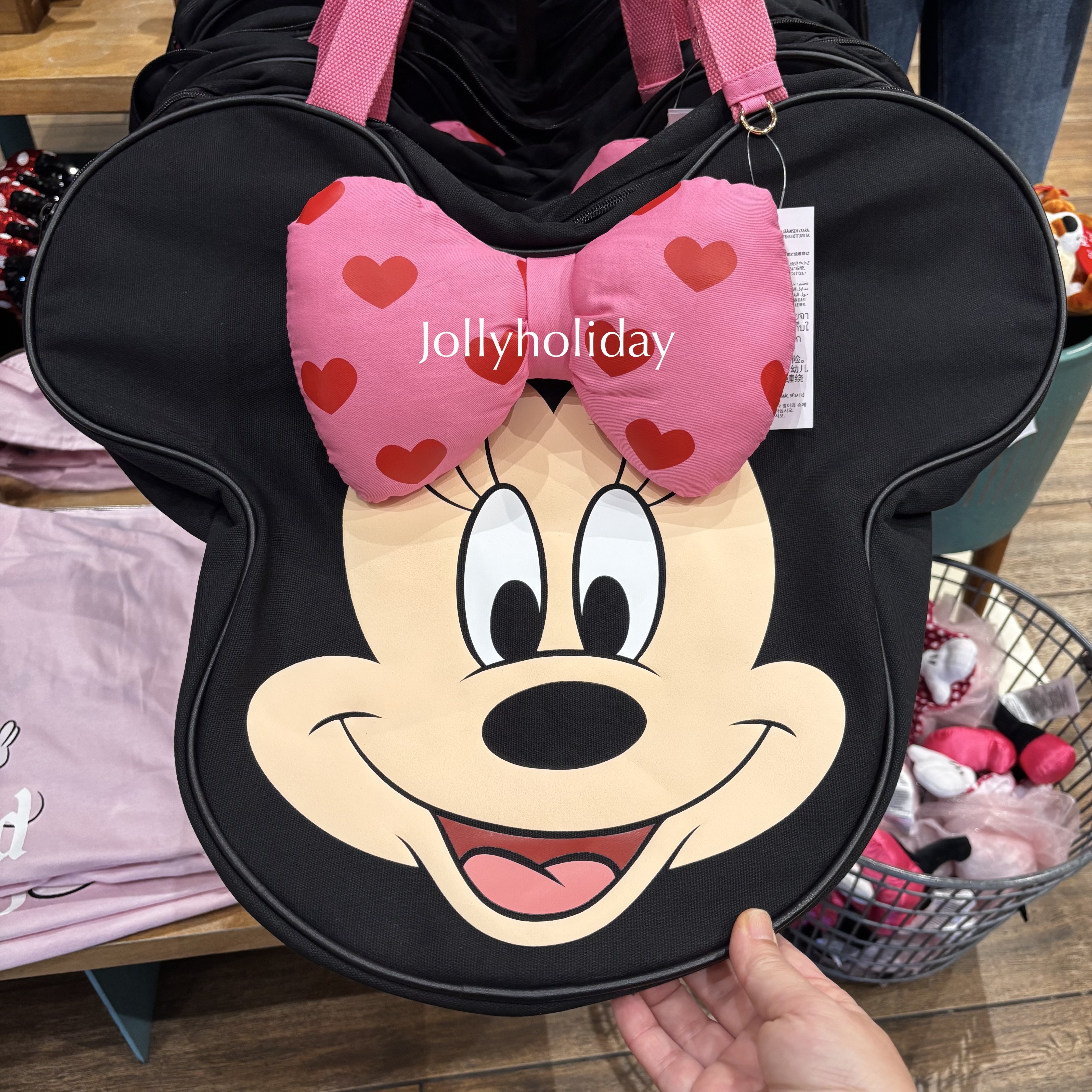 ☆US Disney Store☆ミニー 顔型トートバッグ バレンタイン (Disney