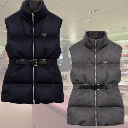 グレー（灰色）系 PRADA(プラダ) ダウンベスト(レディース) - ブランド