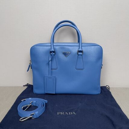 ブルー（青）系 PRADA(プラダ) ビジネスバッグ・アタッシュケース