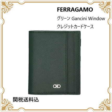 グリーン（緑）系 FERRAGAMO(フェラガモ) カードケース・名刺入れ