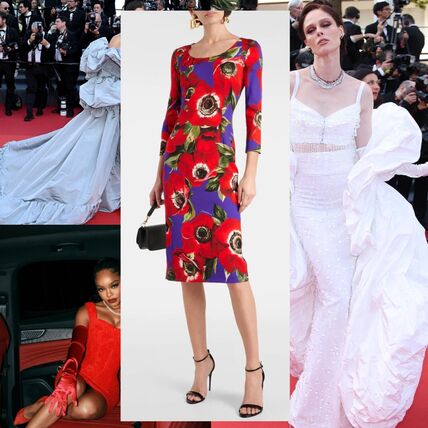 レッド（赤）系 Dolce & Gabbana(ドルチェ&ガッバーナ) ワンピース