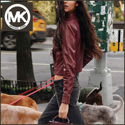 ボルドー レザージャケット・コート(レディース) - ブランド通販のBUYMA