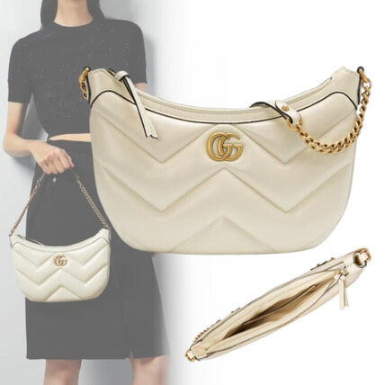 ホワイト（白）系 GUCCI(グッチ) ハンドバッグ(レディース) - ブランド