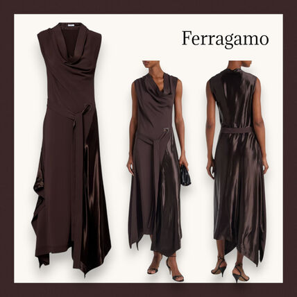 ブラウン（茶色）系 FERRAGAMO(フェラガモ) ワンピース