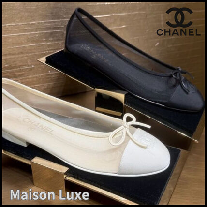 メッシュ 24cm CHANEL(シャネル) バレエシューズ(レディース