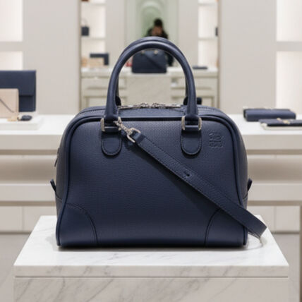ネイビー（紺）系 LOEWE AMAZONA(ロエベ アマソナ) ハンドバッグ