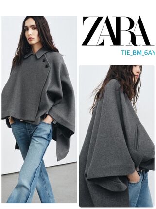 ZARA(ザラ) ポンチョ・ケープ(レディース) - ブランド通販のBUYMA