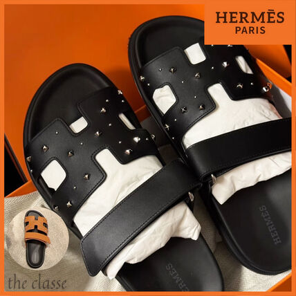 スタッズ HERMES(エルメス) サンダル・ミュール(レディース