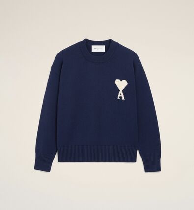 ネイビー（紺）系 AMI PARIS(アミ パリス) ニット・セーター(メンズ
