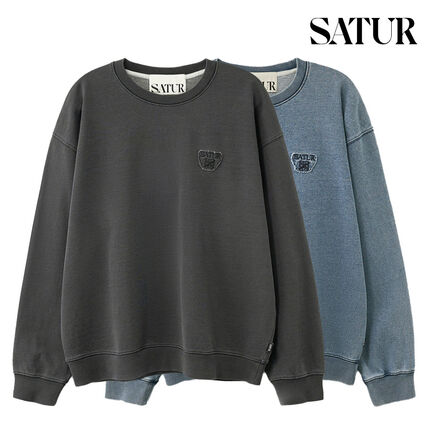 ブラック（黒）系 S SATUR(セター) スウェット・トレーナー(メンズ