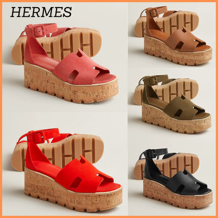 スエード HERMES(エルメス) サンダル・ミュール(レディース