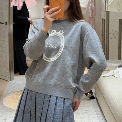 グレー（灰色）系 Dior(ディオール) ニット・セーター(レディース