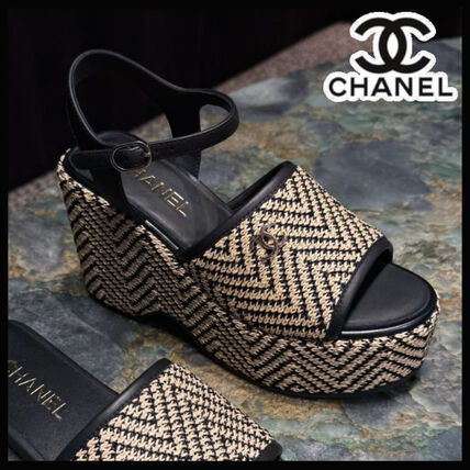 パール CHANEL(シャネル) サンダル・ミュール(レディース) - ブランド