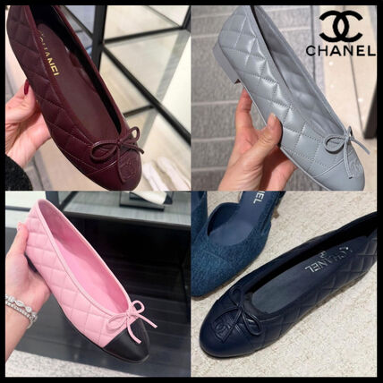 グレー（灰色）系 CHANEL(シャネル) バレエシューズ(レディース