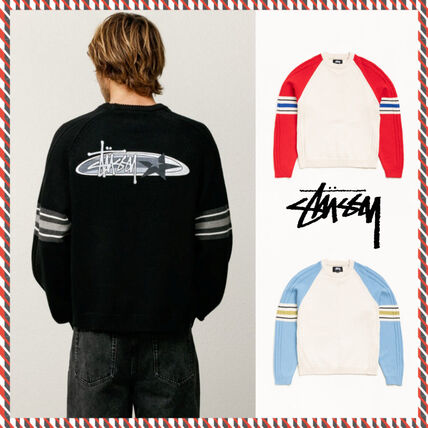 レッド（赤）系 STUSSY(ステューシー) ニット・セーター(メンズ