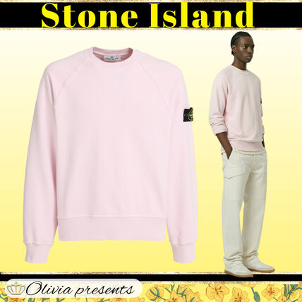ピンク系 STONE ISLAND(ストーンアイランド) スウェット・トレーナー