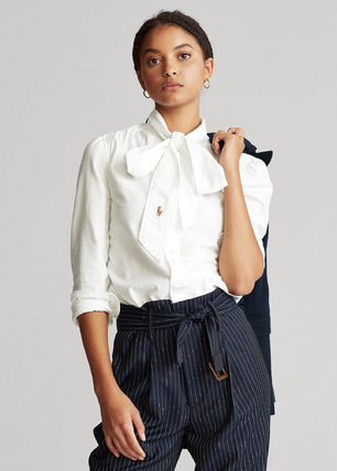 新作セールポロラルフローレンタイネックブラウスシャツ (Ralph Lauren