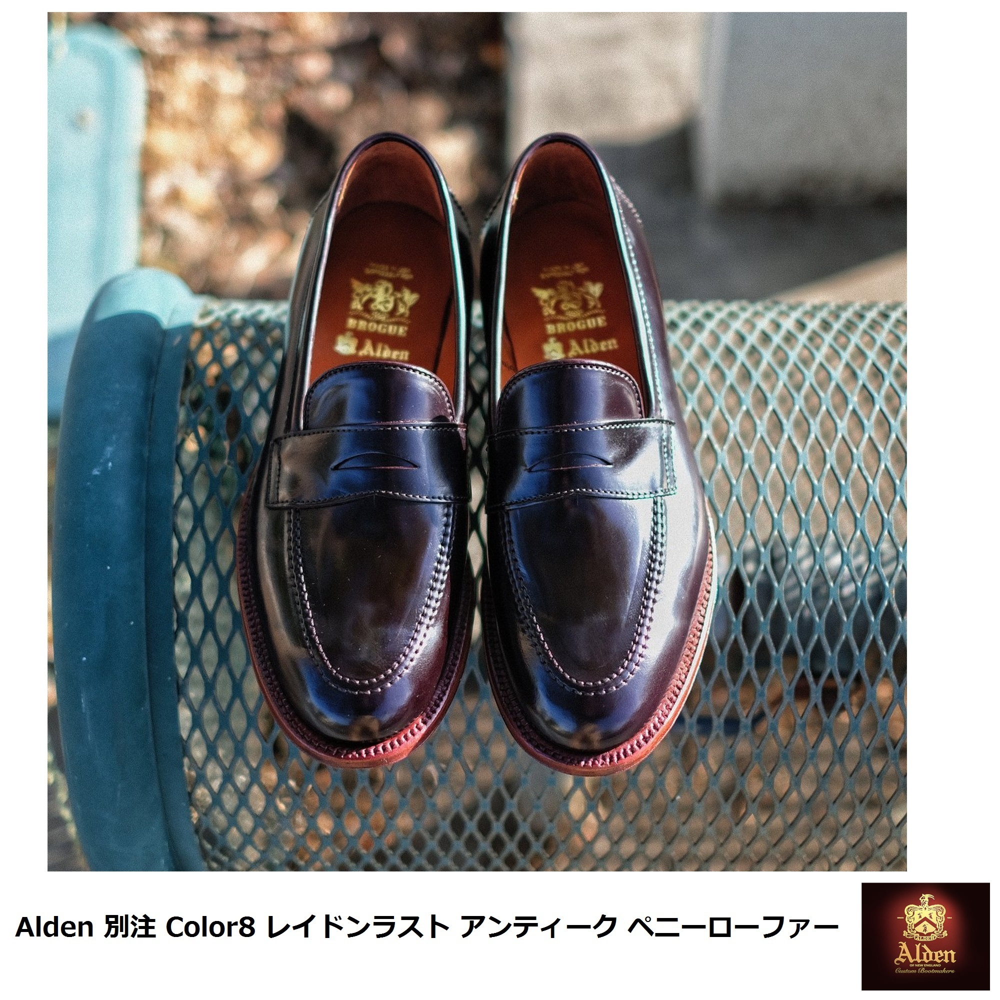Alden] 別注 レイドンラスト Color 8 アンティーク ローファー (ALDEN