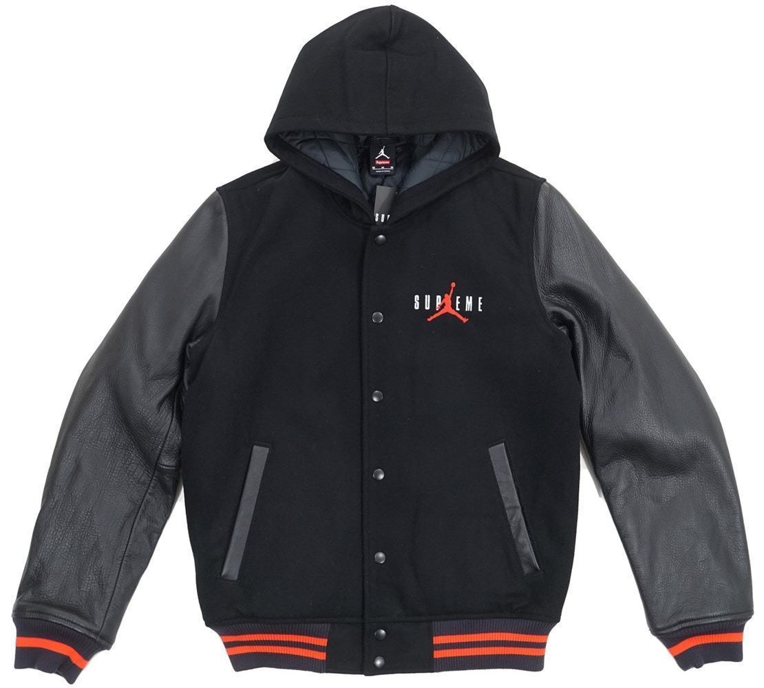 Supreme Nike Air Jordan Hooded Varsity Jacket ジャケット (Supreme