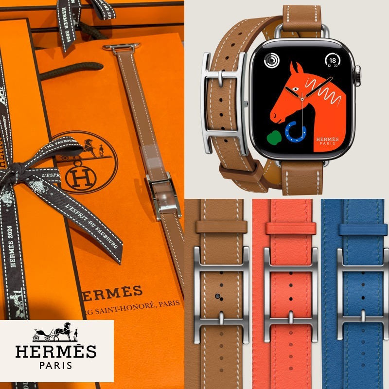 日本完売】Apple Watch Hermesドゥブルトゥール 40mmベルト (HERMES