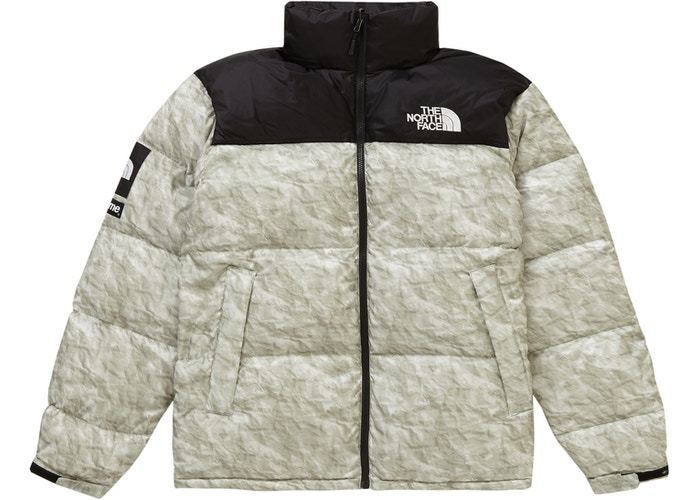 Supreme The North Face Paper Print Nuptse シュプリーム (Supreme