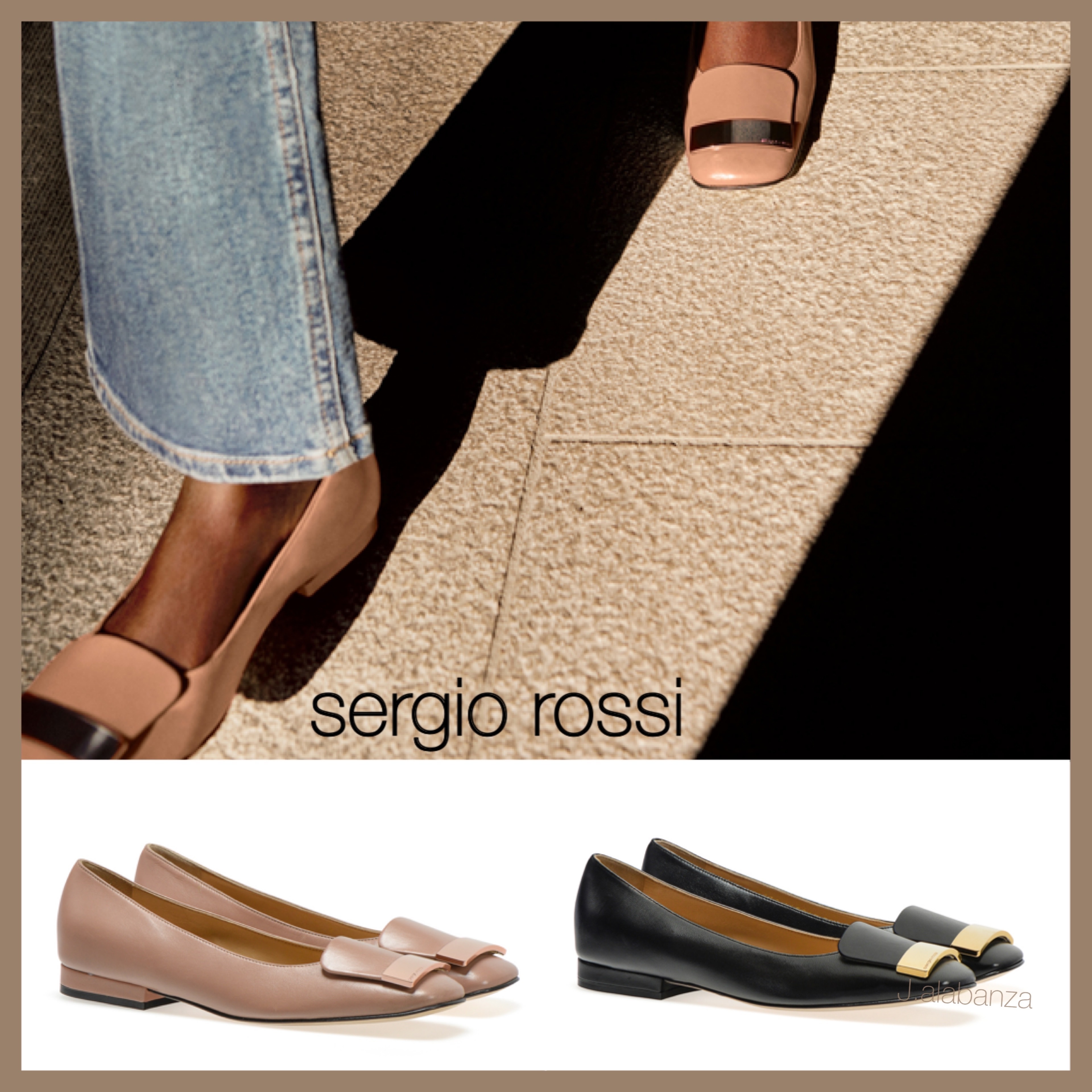 セルジオロッシ☆sr1 Ballerinaフラット BB (Sergio Rossi/フラット