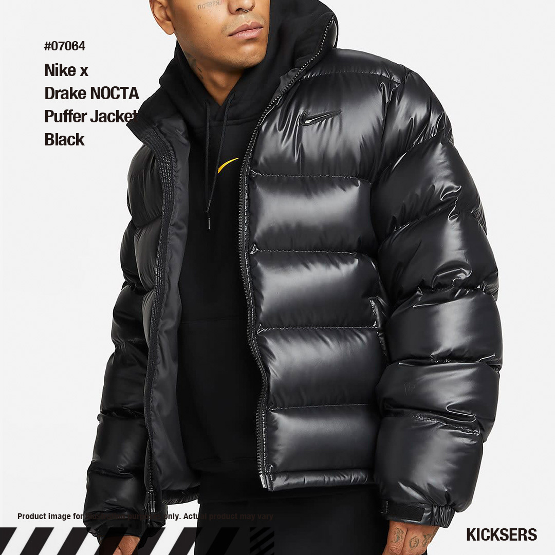 人気話題コラボ！Nike x Drake NOCTA Puffer Jacket Black (Nike